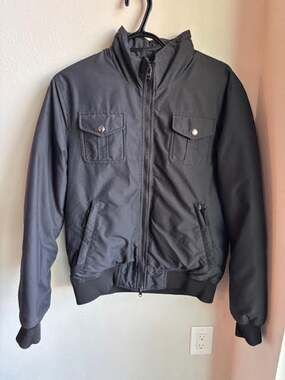 Patrizia Pepe Gray Utility Bomber Jacket Zip Up Men's Size 48 (M US)